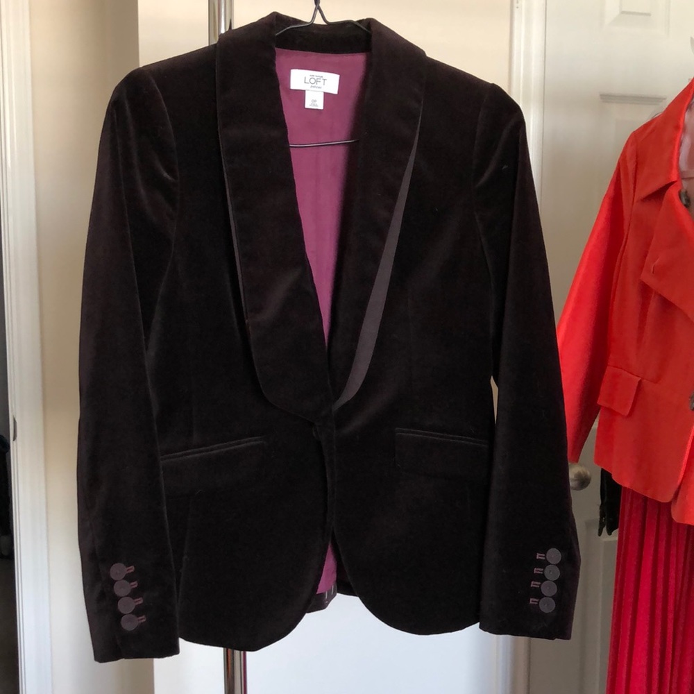 LOFT PLUM BLAZER